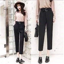 Quần baggy nữ lưng siêu cao 125000