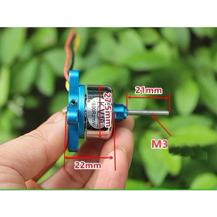 Động cơ không chổi than 1500KV giành cho mô hình máy bay