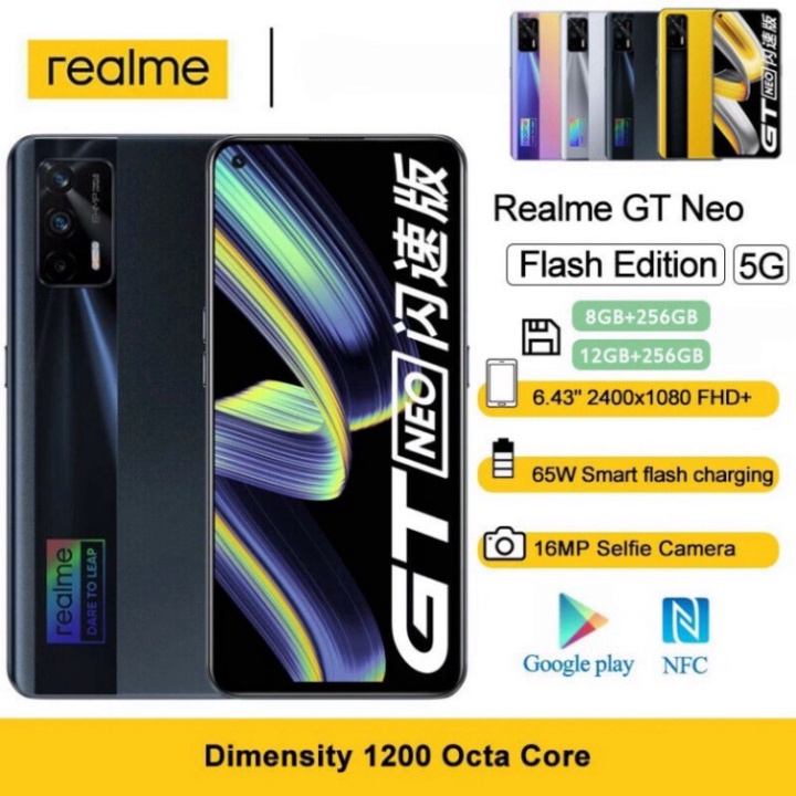 Điện Thoại Realme GT Neo Flash 5G ram 8G/128GB Nhập khẩu chính hãng, fullbox 100%