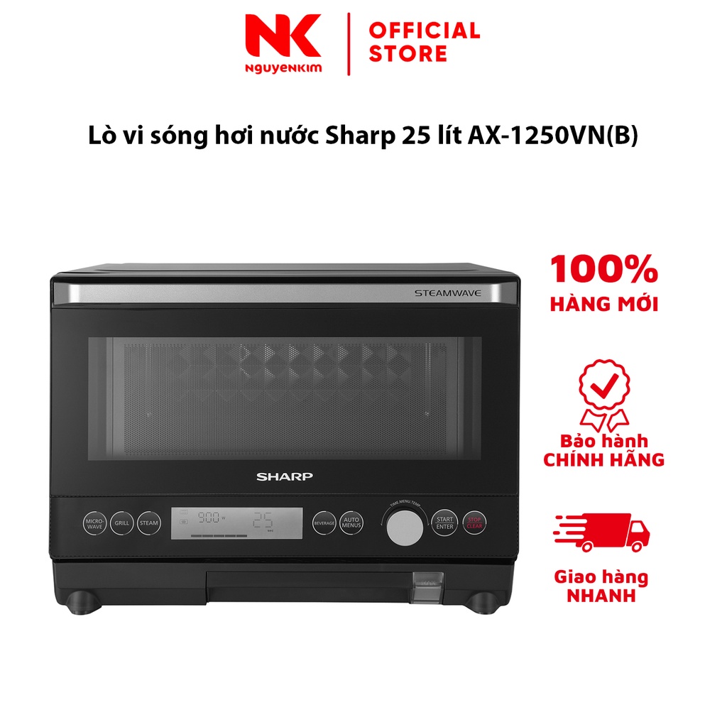Lò vi sóng hơi nước Sharp 25 lít AX-1250VN(B)