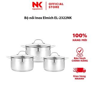 Bộ nồi inox elmich el-2322nk