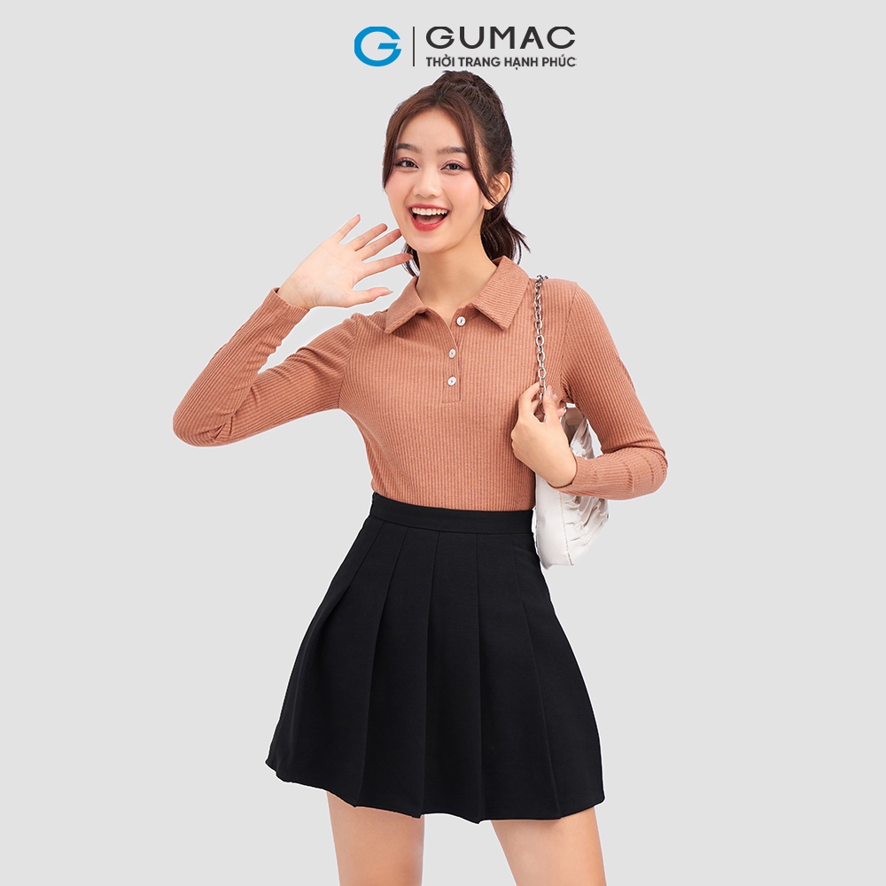 Áo polo tay dài thời trang GUMAC ATC12042