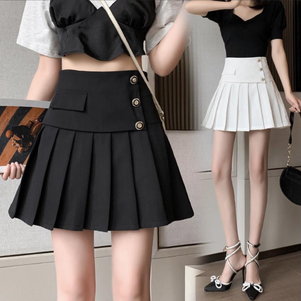 Chân váy tennis xếp ly lưng cao kiểu dáng hàn quốc đính khuy cao cấp trẻ trung năng động CV514 SUTANO | BigBuy360 - bigbuy360.vn