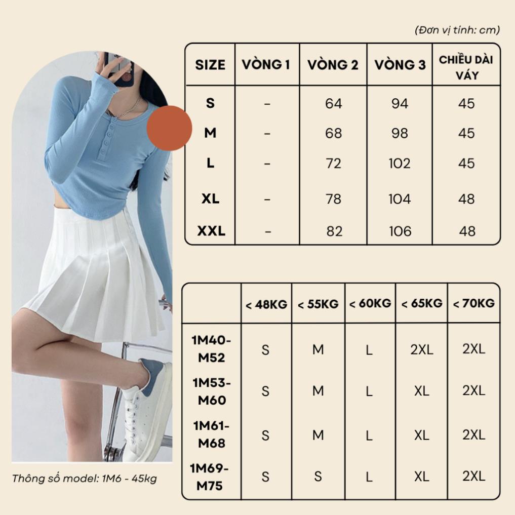 Chân Váy Chữ A Ngắn SANJOLI Xếp Ly Tennis Kiểu Xòe Cạp Cao Phong Cách Hàn Quốc Công Sở Vintage Đẹp Sexy CV003 | BigBuy360 - bigbuy360.vn