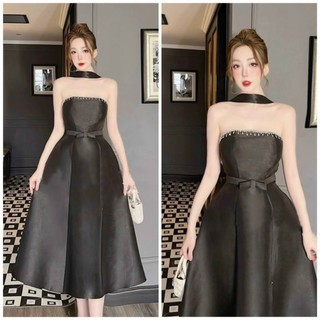 ĐẦM  CÚP NGỰC DÂY CỔ NƠ EO KẾT ĐÁ TUA RUA