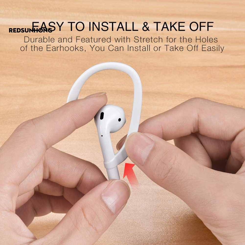 1 Cặp Tai Nghe Bluetooth Móc Vành Tai Chống Rơi Cho Air-pods 1 2