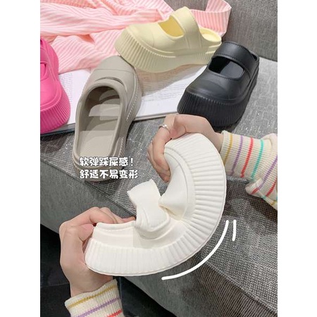 Dép lê đầu to xấu xí đế dày