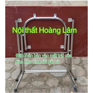 (Ship hoả tốc ) Chân bàn inox gấp gọn