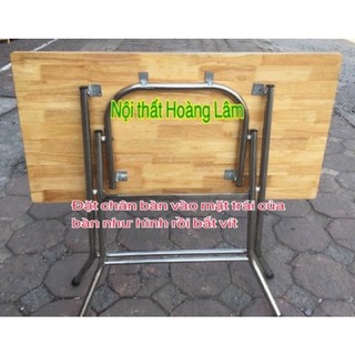 (Ship hoả tốc ) Chân bàn inox gấp gọn