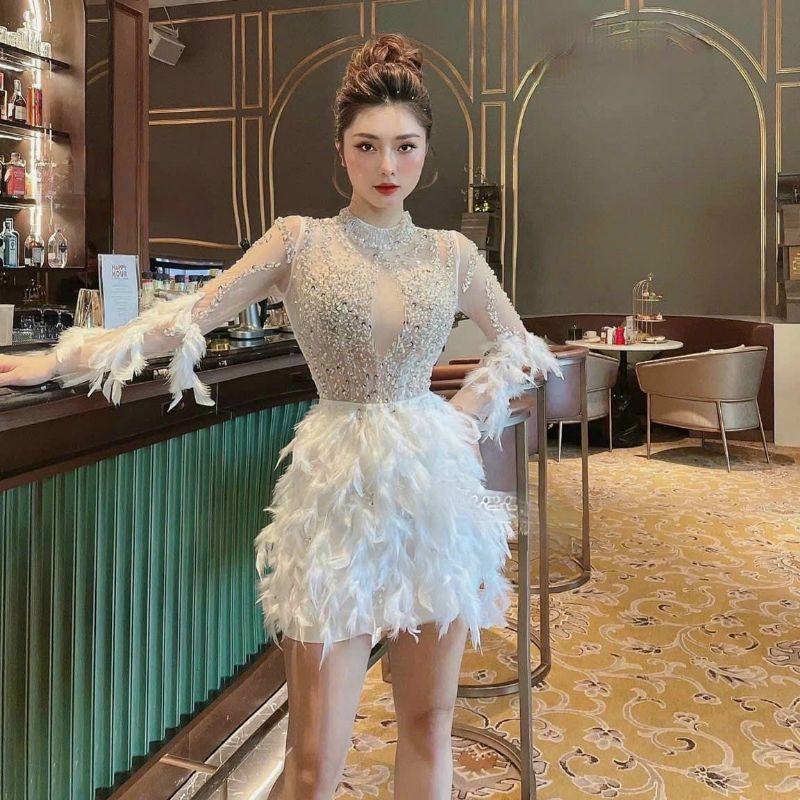 ĐẦM BODY LÔNG KẾT TAY DÀI