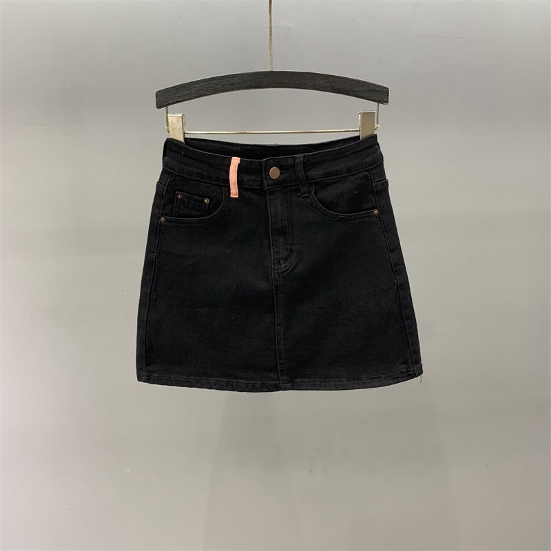 Chân váy jean Chữ A Lưng Cao Co Giãn Thêu Họa Tiết Thời Trang Mùa Hè 2023 Mới