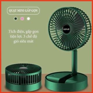 Quạt tích điện để bàn mini super gấp gọn tiện dụng mdst chất