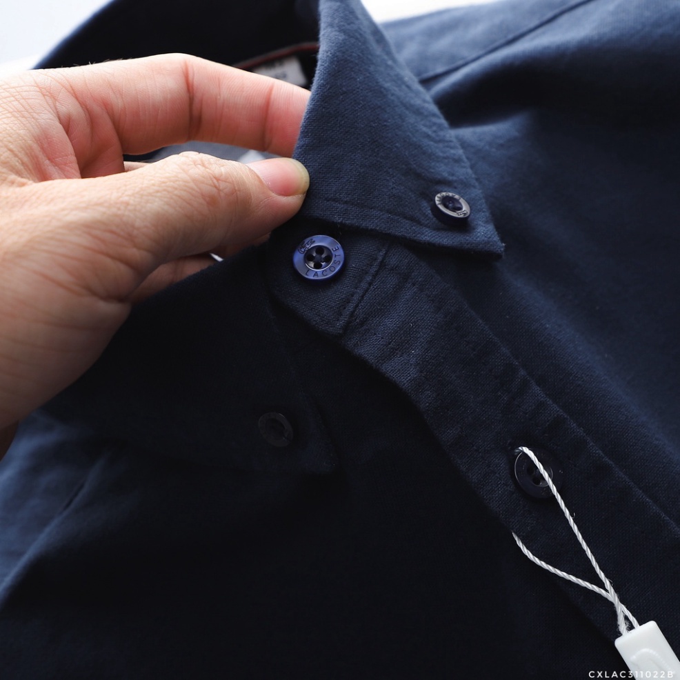 Áo sơ mi nam ngắn tay CÓ TÚI LACOSTE COTTON CỔ CÀI KHUY công nghệ kháng khuẩn thời trang văn phòng lịch lãm có big size