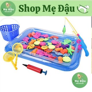 Đồ chơi câu cá cho bé có nam châm kèm 2 cần