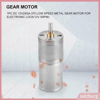 (salzburg) SA TURBO Động Cơ Giảm Tốc Dc 12v 25mm 5-1200rpm
