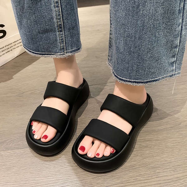 Dép lê đế dày nữ mùa hè mẫu mới thời trang