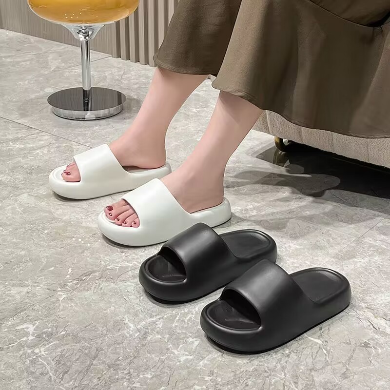Dép cao su mới đáy dày mùa hè gia đình đơn giản