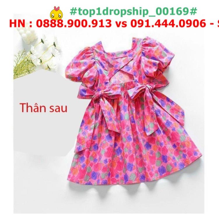 Đầm họa tiết cho bé gái, chất thô cotton ,hàng chính phẩm, top1dropship_00169_0706_sg1