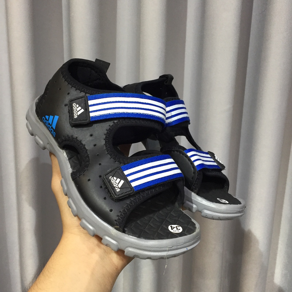 Sandal cho trẻ em đế xám quai dán xé quai hậu