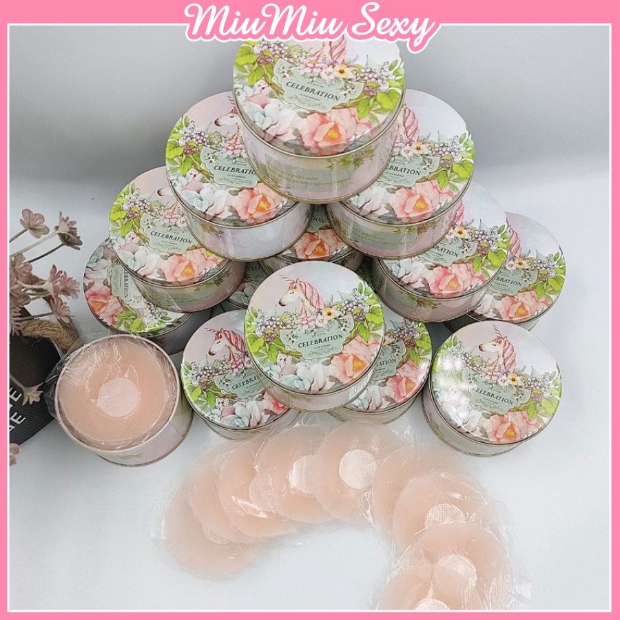 Hàng mới về - Hộp 5 đôi dán nhũ hoa hình tròn sang chảnh