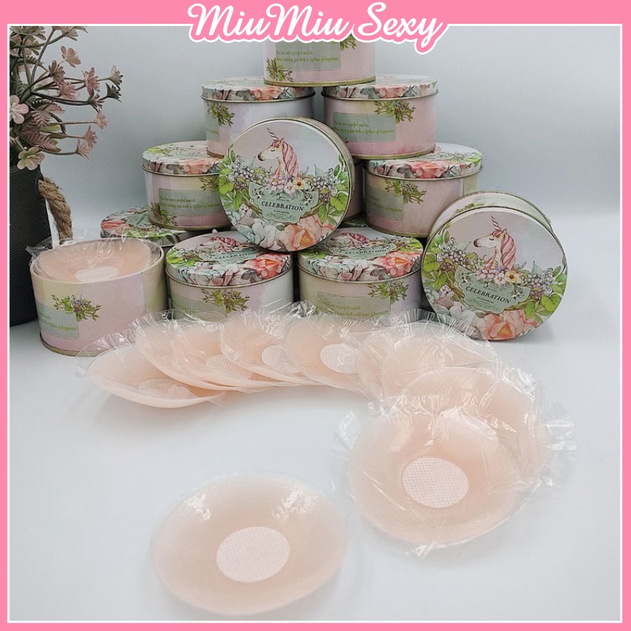 Hàng mới về - Hộp 5 đôi dán nhũ hoa hình tròn sang chảnh