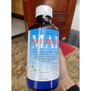 Thuốc diệt muỗi permethrin 50ec chai nhựa