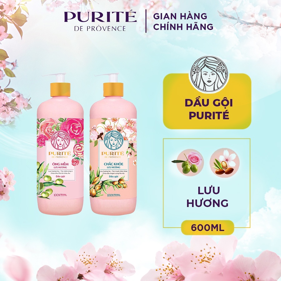 [Mã COSMC6 giảm 8% đơn 199K] Dầu Gội Purité Lưu hương 600ml