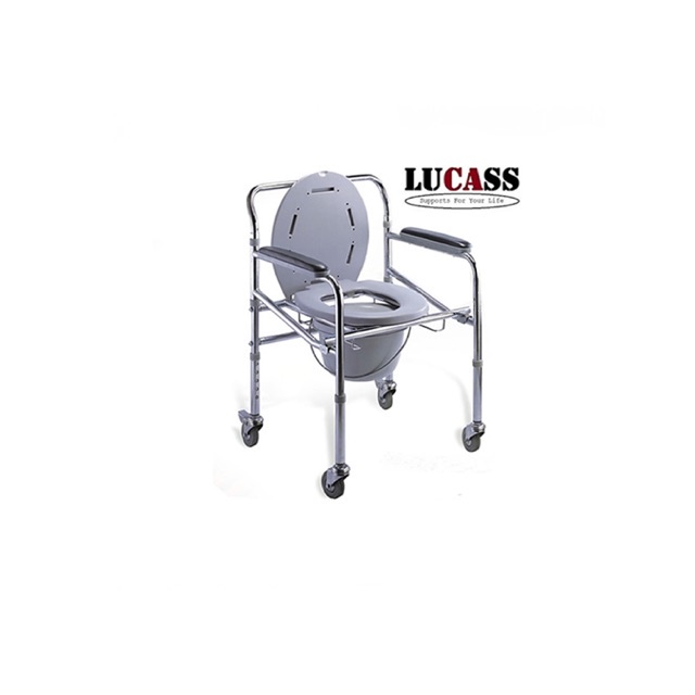 Ghế bô vệ sinh lucass G696 có bánh xe di chuyển
