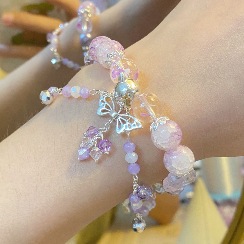 Vòng Đeo Tay Mặt Kính In Hình Cáo Nhỏ Nhắn Sáng Tạo Cho Nữ