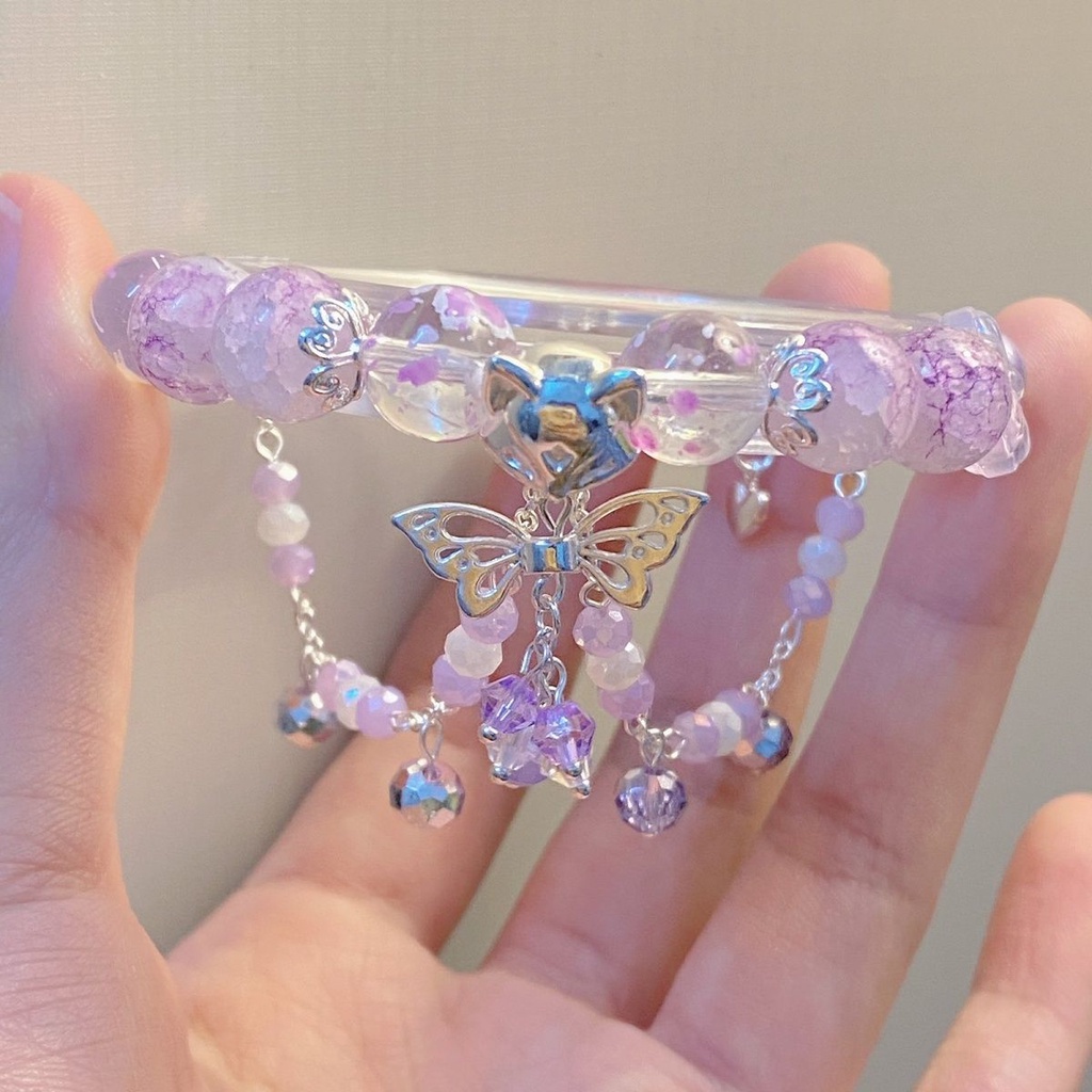 Vòng Đeo Tay Mặt Kính In Hình Cáo Nhỏ Nhắn Sáng Tạo Cho Nữ