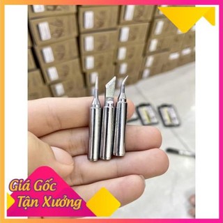 (sỉ lẻ) Mũi hàn 936 Mechanic (mũi bạc) cong, thẳng, dao