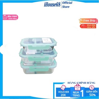 Hộp thủy tinh chia ngăn chịu nhiệt lock&lock llg428 - llg456 - llg457 - llg458