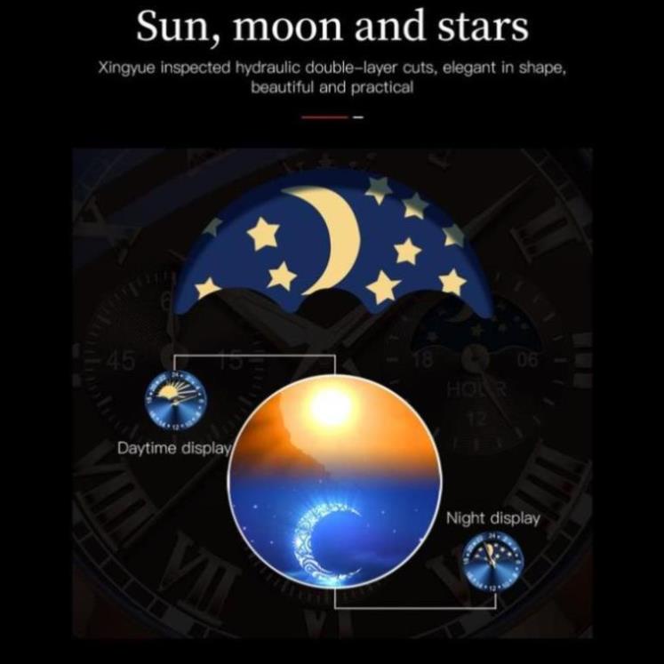 OLEVS 2871 Đồng hồ nam chính hãng Lịch chuyển động thạch anh Mặt số phát sáng chống thấm nước