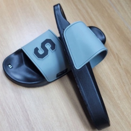 Dép quai ngang đúc chữ S cho Nam nữ, đế cao su non cao cấp siêu nhẹ, tăng chiều cao 3cm, chống trơn trượt s