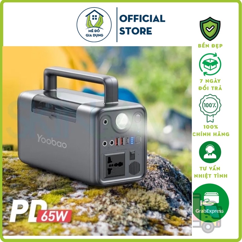 [CHÍNH HÃNG] Trạm sạc dự phòng Yoobao EN300WLPD 72000mAh / 300WL / sạc nhanh PD 65W cổng điện 220V/3