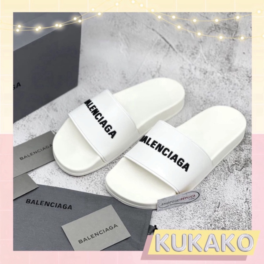 Dép in chữ 3LENCIAGA cho nam nữ, quai ngang  mẫu mới nhất, hàng cao cấp chống trơn trượt, hot trend 2023