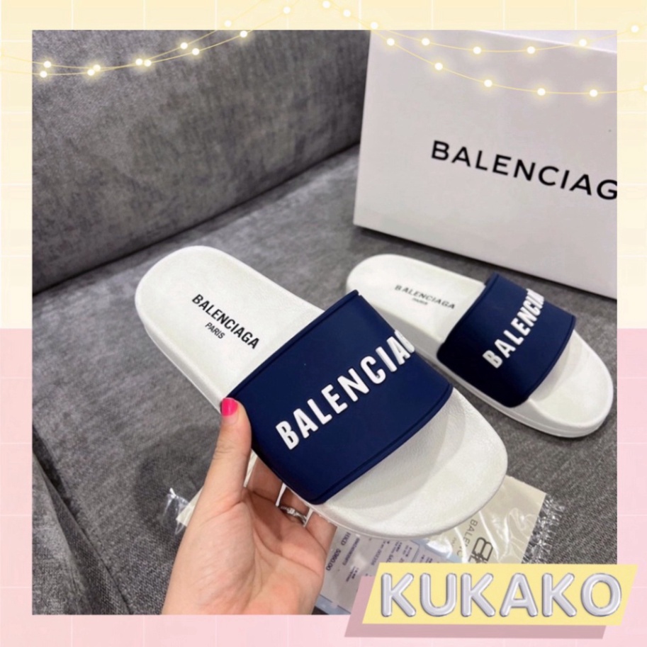 Dép in chữ 3LENCIAGA cho nam nữ, quai ngang  mẫu mới nhất, hàng cao cấp chống trơn trượt, hot trend 2023