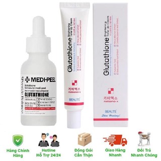  Combo Serum Kem Medi Peel Kem Dưỡng Trắng Da Medi-Peel Glutathione 600 Hàn Quốc 