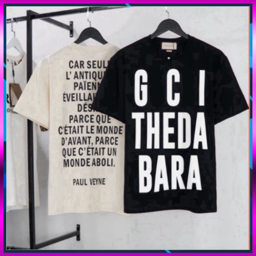 Áo Phông Nam Nữ Gờ .Ci Theda Bara  in chữ 2 mặt Chất Liệu Cotton Dày Dặn Form Dáng Unisex Hot Trend 2023 giá bèo *