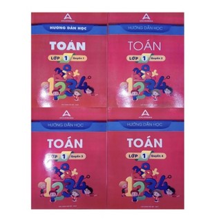 Sách - Combo 4 cuốn Hướng dẫn học toán lớp 1