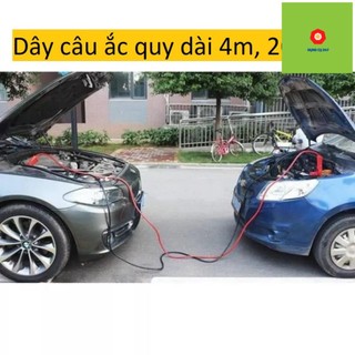 Dây câu bình ắc quy ô tô - dây câu bình điện ắc quy ô tô dài 4 mét - dây kích bình ắc quy ô tô