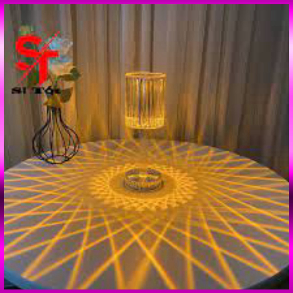 Đèn màu pha lê cảm ứng, đèn ngủ kim cương LED, đèn ngủ acrylic trang trí nhà đèn ngủ pale 16 mầu MDst | BigBuy360 - bigbuy360.vn