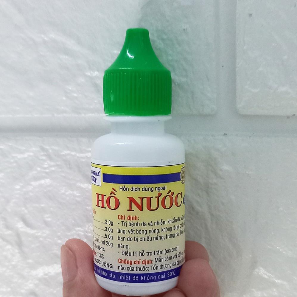 Hồ nước bôi da lọ 10ml, chăm sóc vùng da tổn thương nhẹ, bỏng, tràm ,eczema shopnguyenanh88