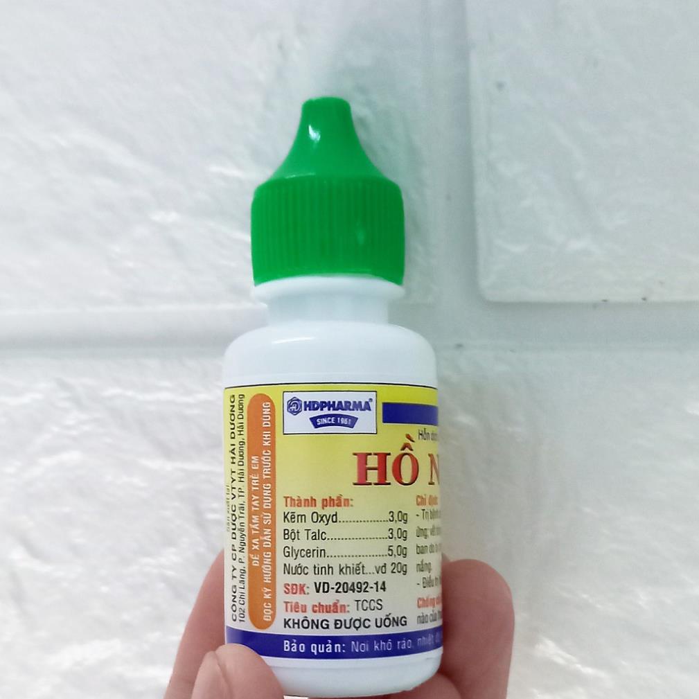 Hồ nước bôi da lọ 10ml, chăm sóc vùng da tổn thương nhẹ, bỏng, tràm ,eczema shopnguyenanh88