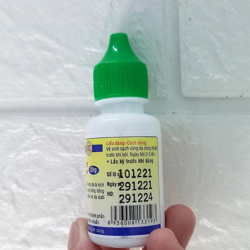 Hồ nước bôi da lọ 10ml, chăm sóc vùng da tổn thương nhẹ, bỏng, tràm ,eczema shopnguyenanh88