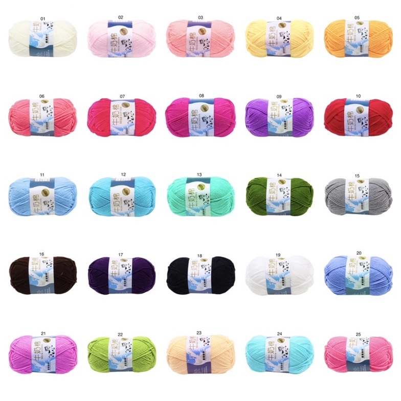 Len milk bò 50gram/ màu 51-92