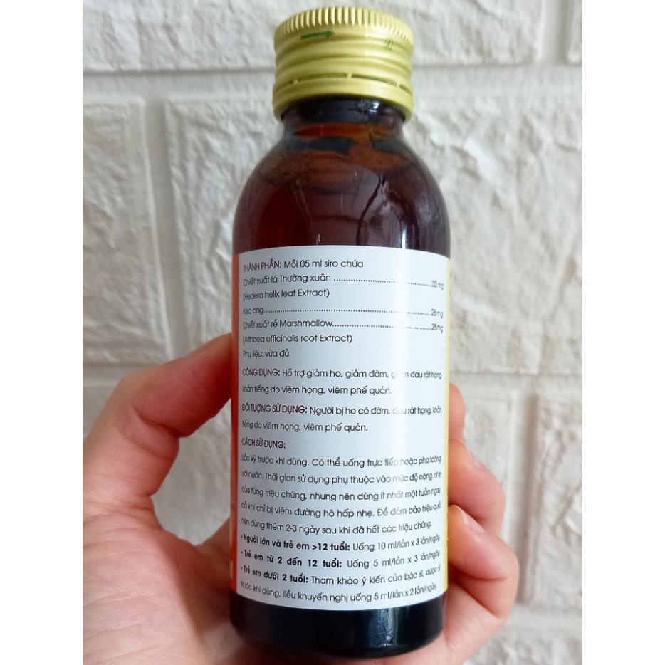 Siro ho Methophan chai 100ml. Giảm ho, rát họng, khản tiếng, long đờm  shopnguyenanh88