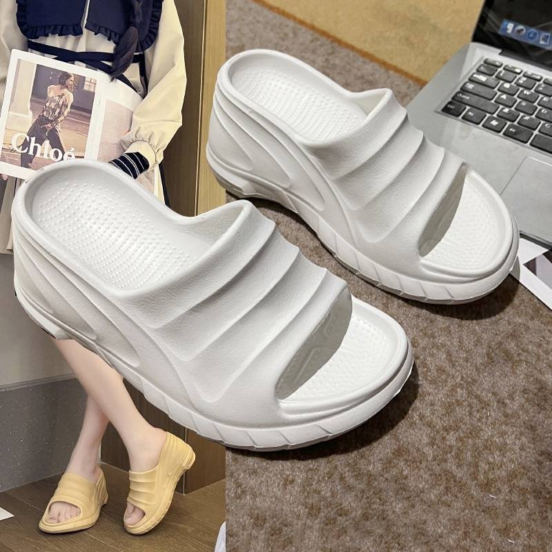 Dép lê đế dày 2023 dép lê siêu cao 8cm mẫu mới