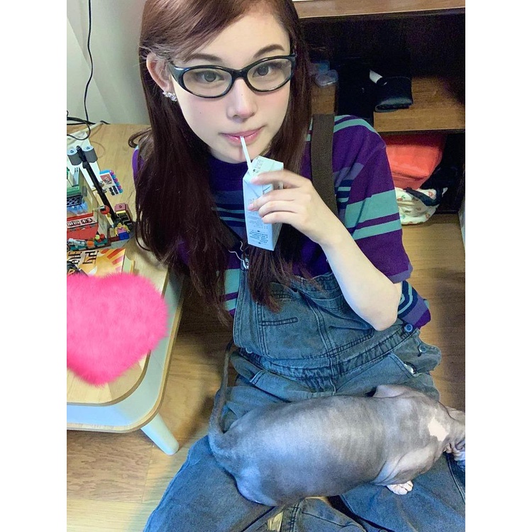 Áo Thun Ngắn Tay Cổ Tròn Dáng Rộng Họa Tiết Kẻ Sọc Màu Sắc Tương Phản Thời Trang Mùa Hè Cho Nữ