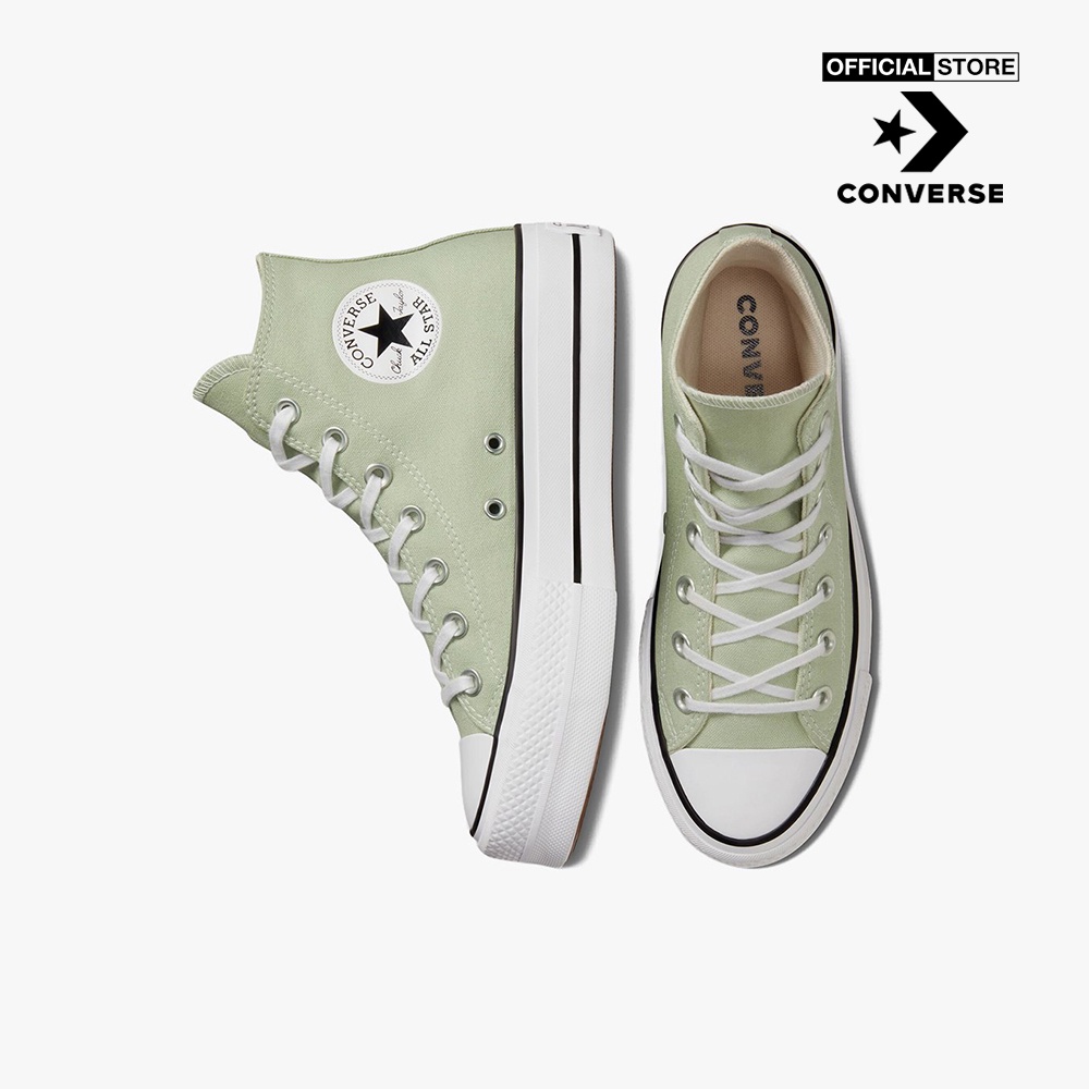 CONVERSE - Giày sneakers nữ cổ cao Chuck Taylor All Star Lift A03541C-SAG0_GREEN